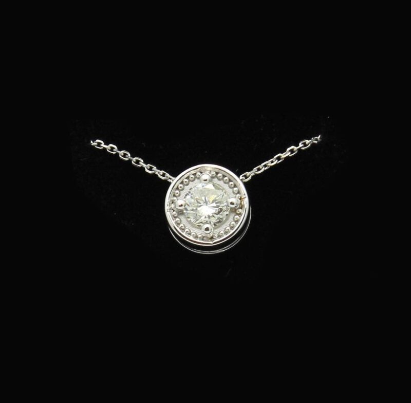 99-00118 14k wg rd dia- .63ct 5.35mm necklace