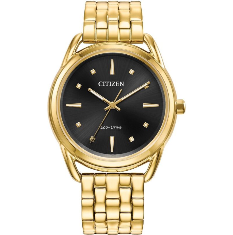 Citizen Black and Gold Classic Watch FE7092-50E-GEN-E