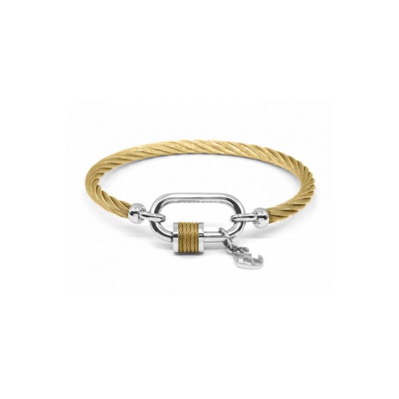 Forever Lock Steel Yellow Bracelet