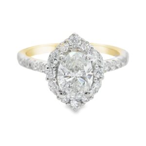 14K Yellow Gold 1.40ct Lab Grown Diamond Engagement Ring