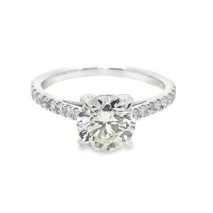 Lab-Grown Round Diamond Engagement Ring with 14K Gold Setting