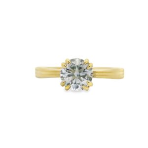 14K Yellow Gold Lab-Grown Diamond Engagement Ring 1.1ct D VS1
