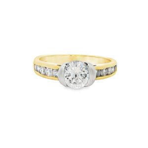 10-00278 18K Plat 3/8ct TW 5.2g