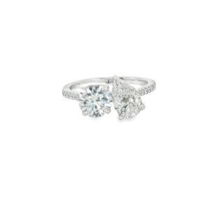 Lab-Grown Diamond Engagement Ring with 2.09 ctw Center Stone in 14K White Gold