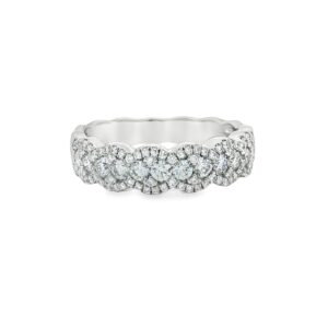 14K White Gold Women's Wedding Band