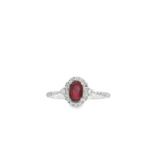 14k 1.89g ruby .46ct, dia .30ct