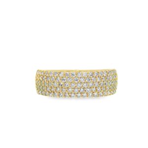 14K Yellow Gold .75ct Diamond Band