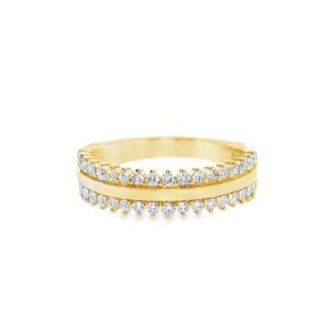 14K Yellow Gold "Milano Collection" Diamond Fashion Ring