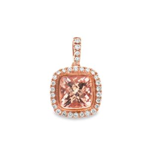 95-00682 14k rg=1.45g morganite=1.54ct 24rd=.28ct