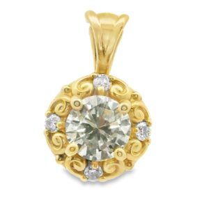 95-00689 14k 4.8mm .39ct cntr tcw-.46ct