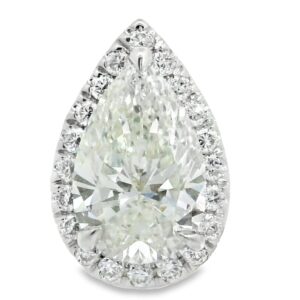 14K White Gold 1.15ct Lab Grown Diamond Pendant