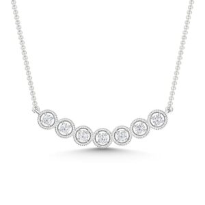 10K White Gold Lab Grown Diamond 1/6 Ct.Tw. Fashion Pendant