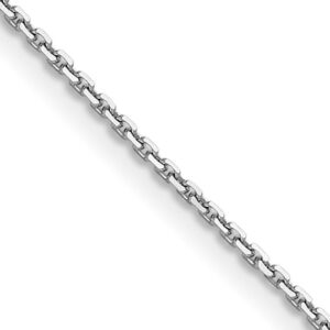 14k 18" WG 1.2mm D/C Cable Chain