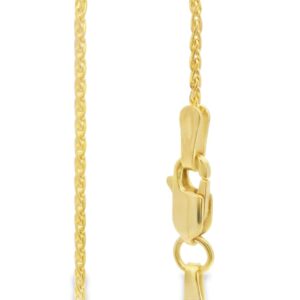 14K Yellow Gold 7 Inch Parisian Wheat Chain