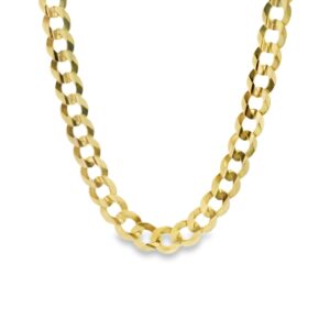 14k Yellow Gold Curb Chain - 17 Inches
