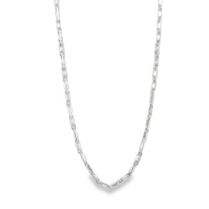 2mm Silver 22" Heshe Chain in .925 Silver - 11.70g Weight