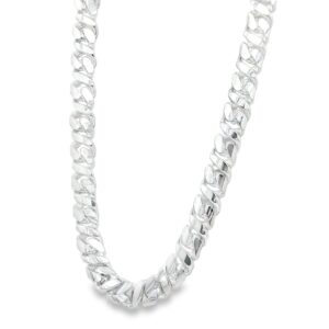 24" Men's .925 Silver 6.5mm Miami Cuban Link Chain 72.81g