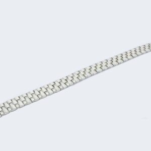 11-00315 14KT WG 8" Basket Weave 12mm 28g