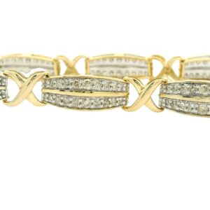 10K YG Dia 2.00ctw Bracelet