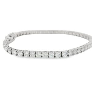 14K White Gold Lab Grown 7.20cttw Diamond Bracelet