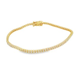 14KT Diamond Light Weight Tennis Bracelet