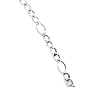 10K White Gold Fancy Open Link Bracelet