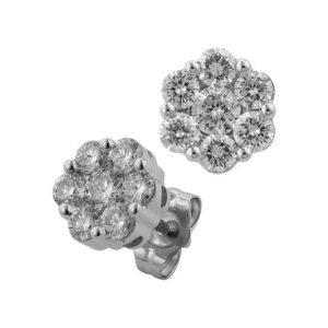14k WG (14) Dia 0.10ct .79gr Studs