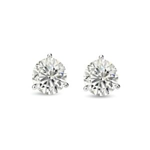 14KT White Gold Lab Grown Diamond Martini Studs - 1.04g