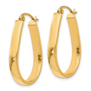 Leslie's 10K Polished Hinged Hoop Earrings