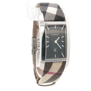 Burberry Check Engraved Ladies Watch 24mm Quartz BU1059