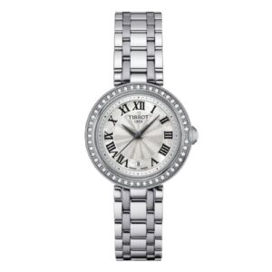 Tissot Bellissima Women's Swiss Quartz Watch T126.010.61.113.00 - Elegant White Dial & Stainless Steel Bracelet