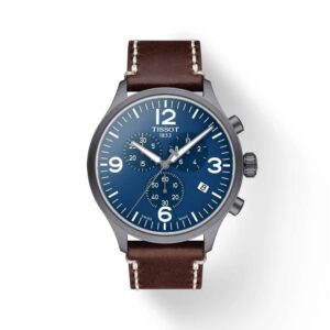 Tissot Chrono XL Men's Quartz Watch T116.617.36.047.00 - Blue Dial & Leather Strap