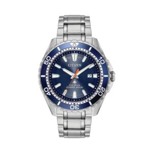 CITIZEN Promaster Diver Eco-Drive Watch with Blue Aluminum Bezel and Dial