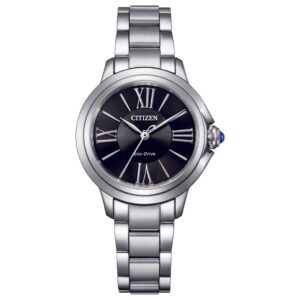 Citizen L Ceci Women's Elegant Black Dial Eco-Drive Watch EM1160-58E