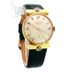 Vintage 14K Yellow Gold Longines Manual Winding Watch