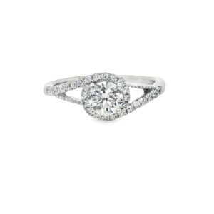 0.59 ctw Round Diamond with SI1 Clarity and Excellent Symmetry