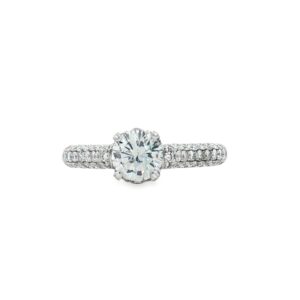 18KT White Gold 1.11 TW Dia (106) 3.5g Semi-Mount