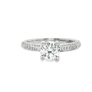 Round Natural Diamond 0.97 ct, Color I, Clarity SI1