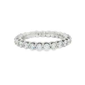 02-00128 Ring Ladies 14KT WG 1.52 TW Diamond Eternity Ring w/(24) H-I, SI-1, (25), 2.9 grams