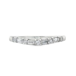 14k WG (5) RD, (4) Bag Dia .22 TWD 1.6g