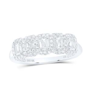 05-00147 10K WG Emerald 1ct Dia 2.2g