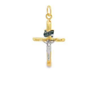 14K Two Toned Crucifix
