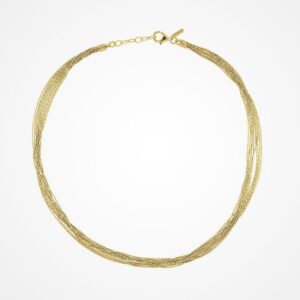 Desmos "Spark" Diamond Cut Layered Wheat Chain - 16 Inches