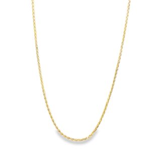 14kt YG 20" Wheat Chain 2.95g