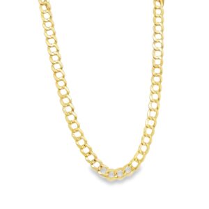 14K Yellow Gold Curb Cuban Link Chain - 4.5MM - 26 Inches