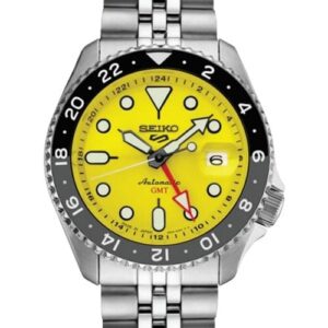 Seiko SSK017 SS Auto GMT Yellow Dial