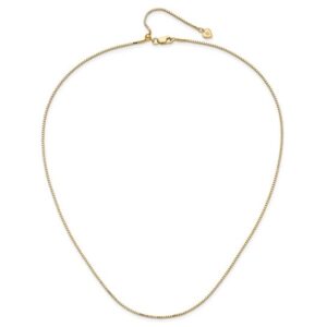 Leslie's Sterling Silver Gold Plated Adjustable 1.15mm