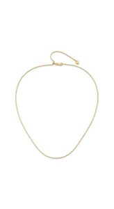 Leslie's Sterling Silver Gold Plated Adjustable .95mm