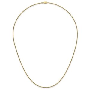 1/20 14K Gold Filled 1.20mm Rnd Venetian Box with Lobster Clasp Chain