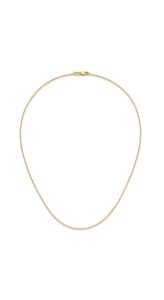Women’s 18 Inch Yellow Sterling Silver Cable Chain with Lobster Clasp